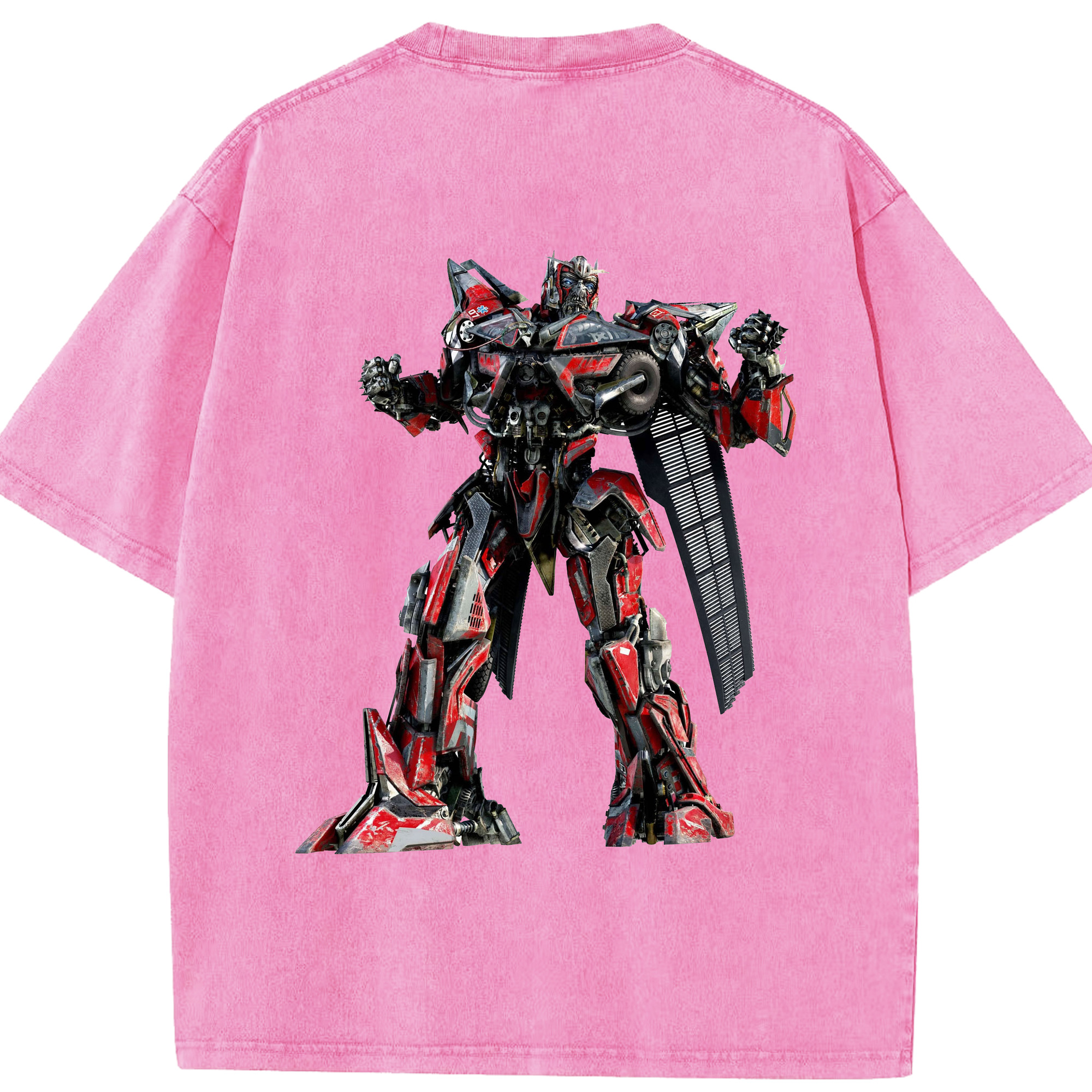 （画像用）  綿100% ヴィンテージ風 半袖Tシャツ（背面プリント）